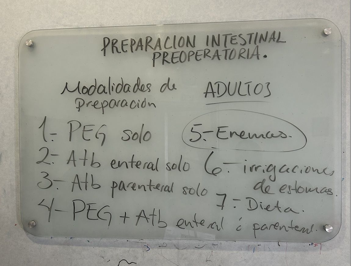 Resumen de la clase preparación intestinal preoperatoria
