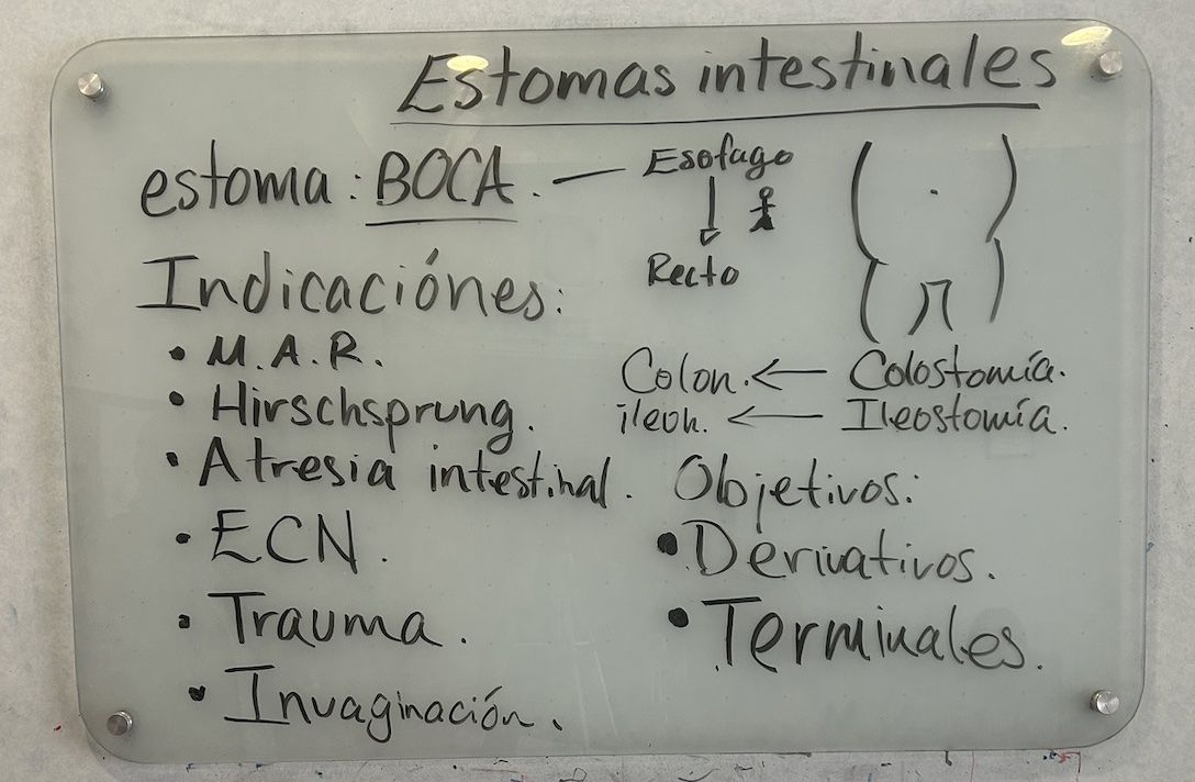 Resumen clase colostomía e ileostomía en niños