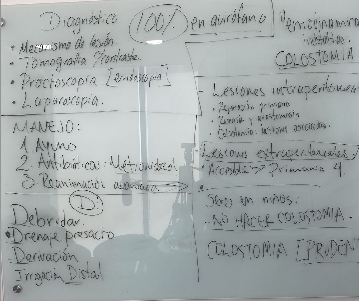 Resumen de la clase de trauma rectal