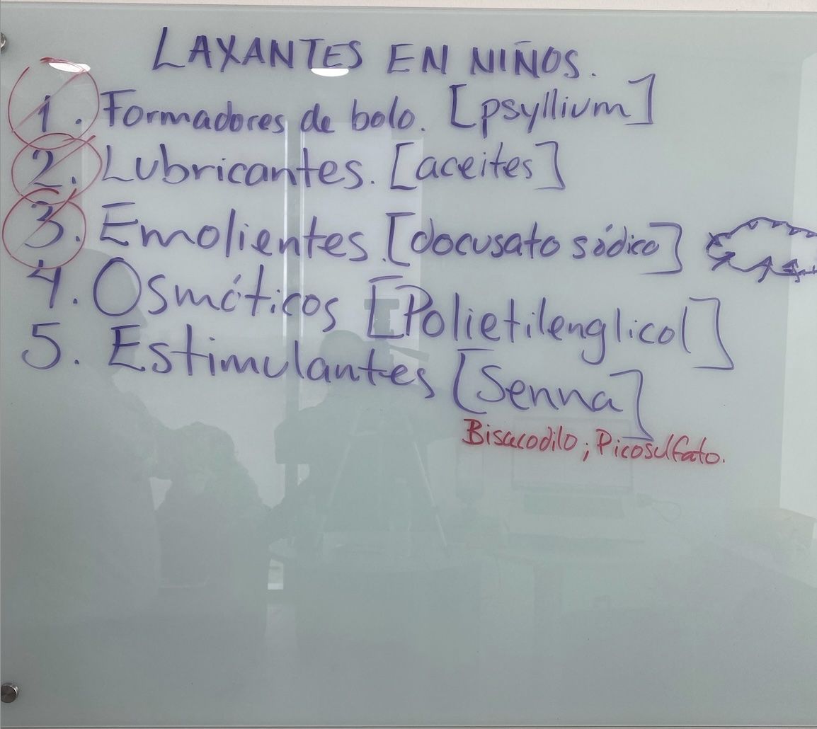 Resumen clase de laxantes en niños