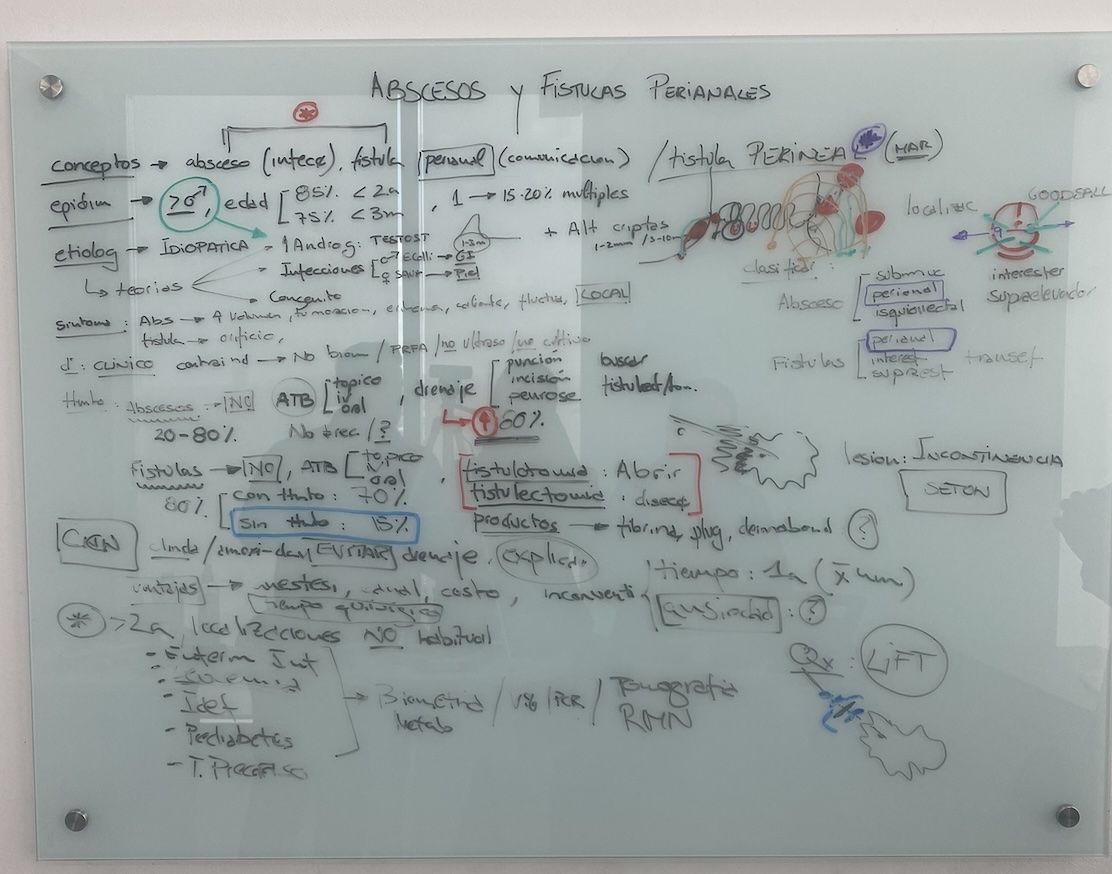 Resumen de la clase de abscesos y fístula perianales