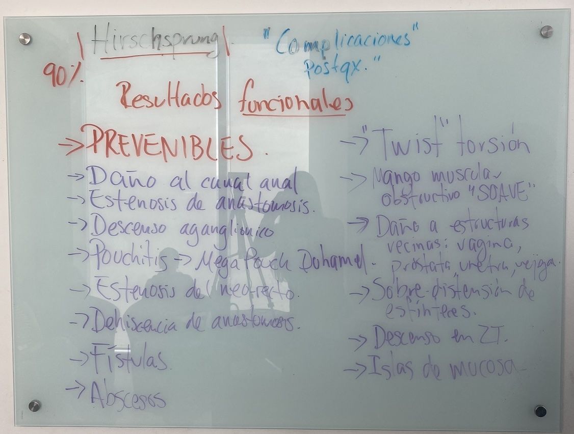 Resumen de la clase complicaciones postoperatorias en Hirschsprung