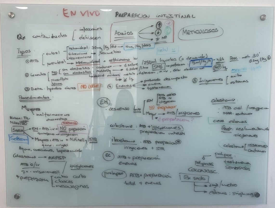 Resumen de la clase: preparación intestinal prequirúrgica