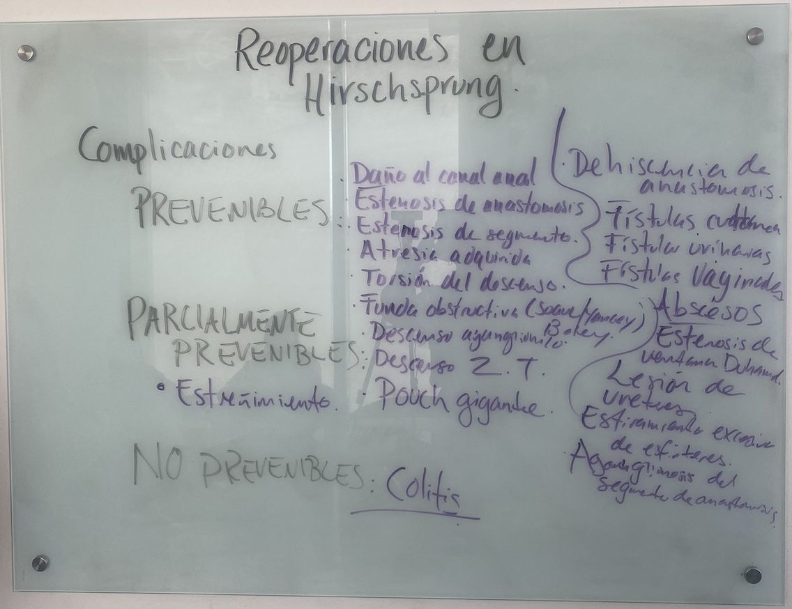 Resumen de la clase: "Reoperaciones en Hirschsprung"
