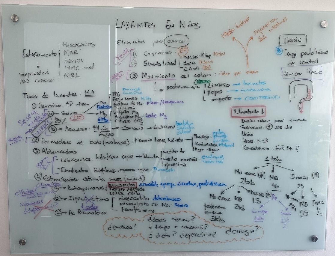 Resumen de la clase: "laxantes en niños"